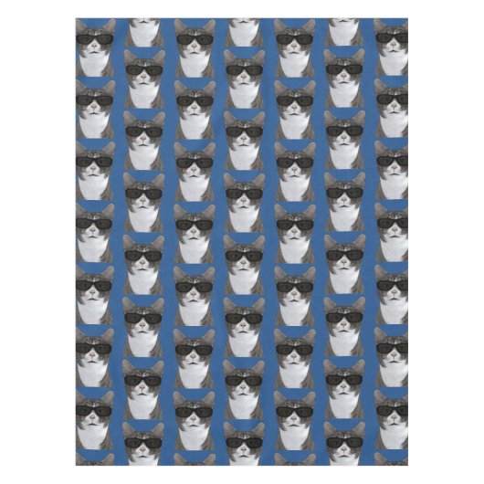 Koudste kat in de stad tafelkleed (Voorkant)