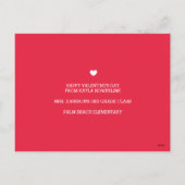 Koudste klaslokaalValentijn Feestdagenkaart (Achterkant)