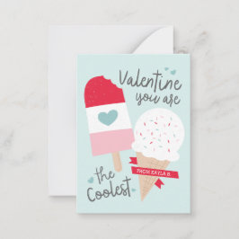 Koudste klaslokaalValentijn Notitiekaartje
