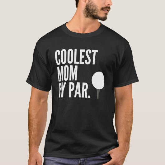 Koudste mama van Par Golfing Moeder Golf T-shirt (Voorkant)