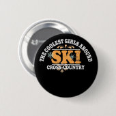 Koudste meisjes XC Ski Ronde Button 5,7 Cm (Voorkant /achterkant)