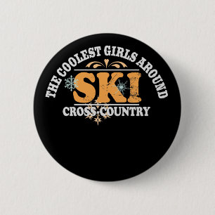 Koudste meisjes XC Ski Ronde Button 5,7 Cm