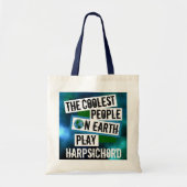 Koudste mensen op aarde spelen Harpsichord Tote Bag (Voorkant)