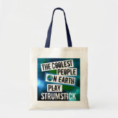 Koudste mensen op aarde spelen stok tote bag (Voorkant)