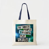 Koudste mensen op aarde spelen Ukulele Tote Bag (Voorkant)