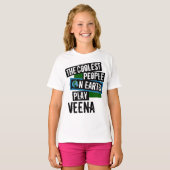 Koudste mensen op aarde spelen Veena T-shirt (Voorkant volledig)