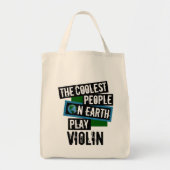 Koudste mensen op aarde spelen viool tote bag (Voorkant)
