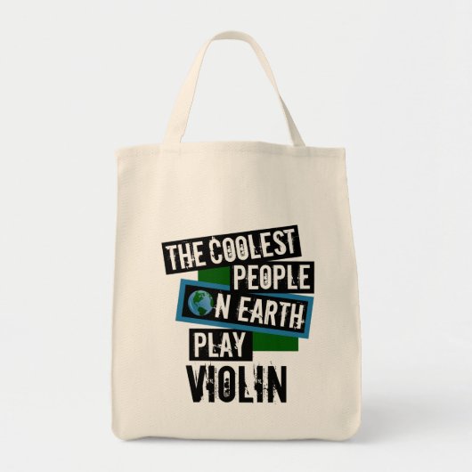 Koudste mensen op aarde spelen viool tote bag (Voorkant)