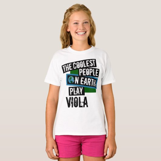 Koudste mensen op aarde Viola afspelen T-shirt (Voorkant volledig)