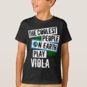 Koudste mensen op aarde Viola afspelen T-shirt (Voorkant)