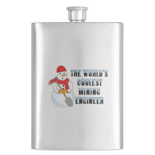 Koudste mijnbouwingenieur Snowman Flacon