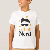 Koudste Nerd Funny School Student Quote T-shirt (Voorkant)