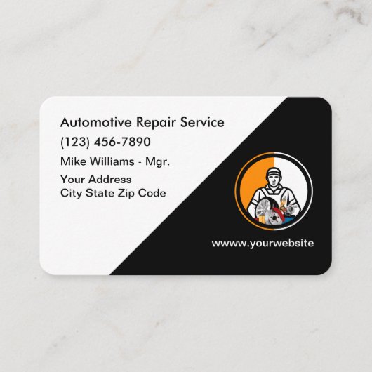 Koudste ontwerp van Visitekaartjes voor motorvoert (Voorkant)