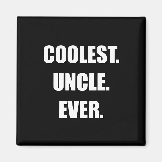 Koudste Oom Ever Magneet (Voorkant)