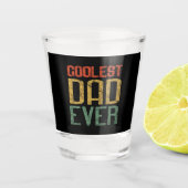 Koudste pap ooit cadeau voor papa, Vaderdag Shot Glas (Voorkant)