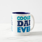 Koudste pap ooit Mok, blauw Tweekleurige Koffiemok (Voorkant rechts)