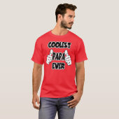Koudste Papa Ever T-shirt (Voorkant volledig)