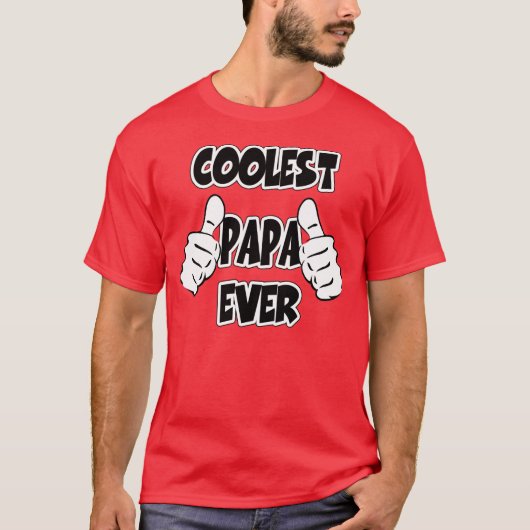 Koudste Papa Ever T-shirt (Voorkant)