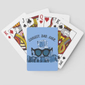 Koudste. Papa. Ooit. Zonbrillen Ice Cubes Pokerkaarten (Achterkant)