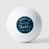 Koudste pappa in de Golf Balls van de wereld Golfballen (Voorkant)