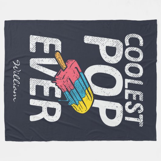 Koudste Pop ooit Ice Cream Popicle Fleece Deken (Voorkant (Horizontaal))