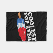 Koudste Pop ooit Popsicle Funny Retro Bomb Fathers Fleece Deken (Voorkant (Horizontaal))