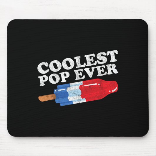 Koudste Pop ooit Popsicle Funny Retro Bomb Fathers Muismat (Voorkant)