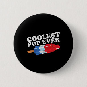 Koudste Pop ooit Popsicle Funny Retro Bomb Fathers Ronde Button 5,7 Cm