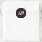 Koudste Pop ooit Popsicle Funny Retro Bomb Fathers Ronde Sticker (Tas)