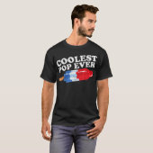 Koudste Pop ooit Popsicle Funny Retro Bomb Fathers T-shirt (Voorkant volledig)