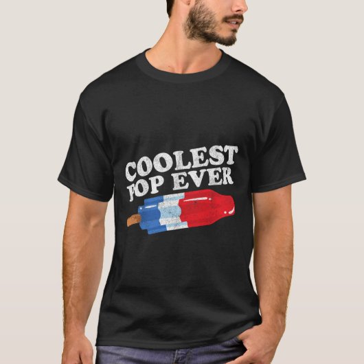 Koudste Pop ooit Popsicle Funny Retro Bomb Fathers T-shirt (Voorkant)