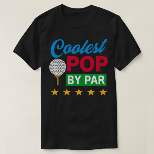 Koudste Pop van Par Golf Lover T-shirt (Design voorkant)