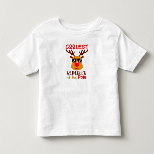 Koudste rendiersoort kinder shirts (Voorkant)