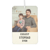 Koudste Stepdad Ever Persoonlijke foto-collage Luchtverfrisser (Voorkant)