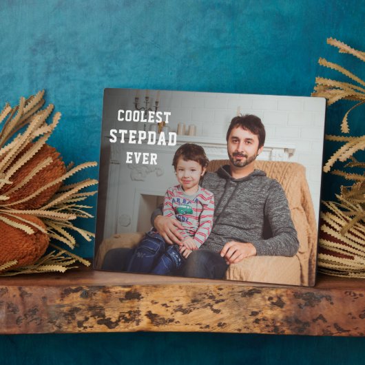 Koudste Stepdad Ever Persoonlijke foto pa Fotoplaat (Zijkant)