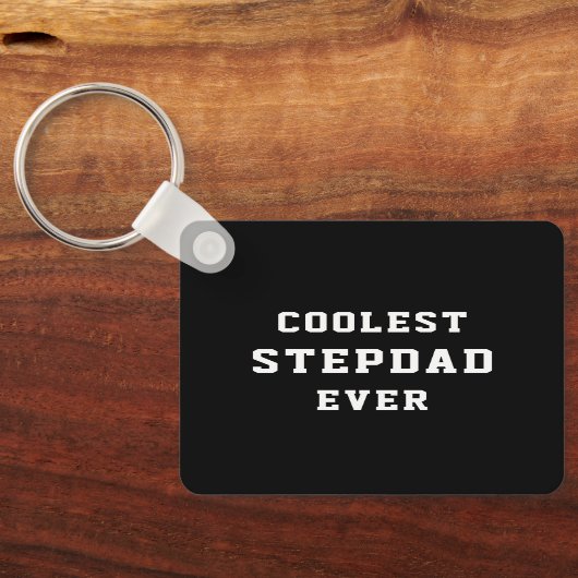 Koudste Stepdad Ever Persoonlijke foto pa Sleutelhanger (Achterkant)