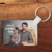 Koudste Stepdad Ever Persoonlijke foto pa Sleutelhanger (Voorkant)