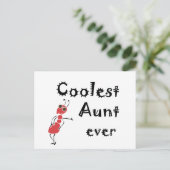 Koudste tante ooit Art Briefkaart (Staand voorkant)