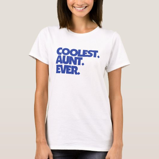 Koudste tante ooit t-shirt (Voorkant)