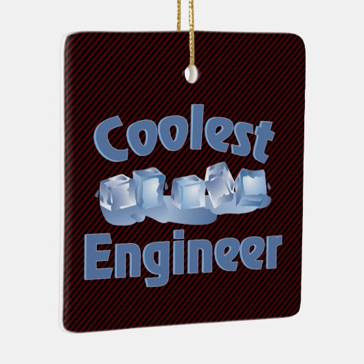 Koudste technicus Ice Keramisch Ornament (Rechts)