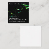 Koudste technicus van de autotechnicus vierkante visitekaartje (Voorkant / Achterkant)