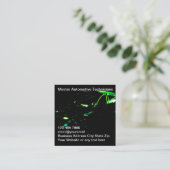 Koudste technicus van de autotechnicus vierkante visitekaartje (Staand voorkant)