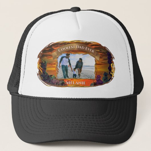 Koudste vader ooit zonsondergang 2584 trucker pet (Voorkant)