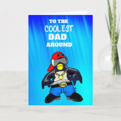 Koudste vader rond Wenskaart Kaart (Voorkant)