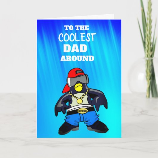 Koudste vader rond Wenskaart Kaart (Voorkant)