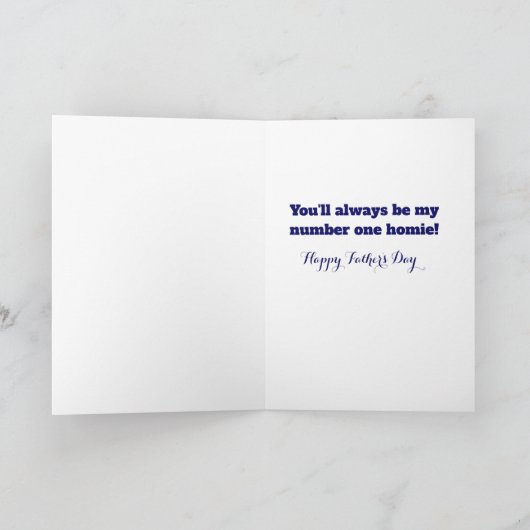 Koudste vader rond Wenskaart Kaart (Binnen)