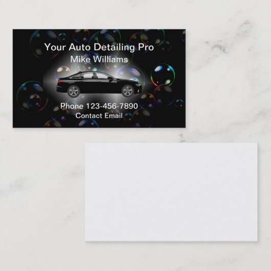 Koudste Visitekaartjes met automatische informatie (Voorkant / Achterkant)