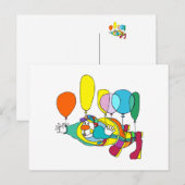 Koudvliegen door ballon briefkaart (Voorkant / Achterkant)