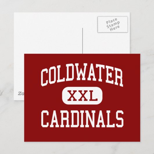 Koudwater - Kardinalen - Hoog - Koudwater Michigan Briefkaart (Voorkant / Achterkant)