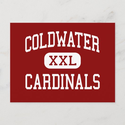Koudwater - Kardinalen - Hoog - Koudwater Michigan Briefkaart (Voorkant)